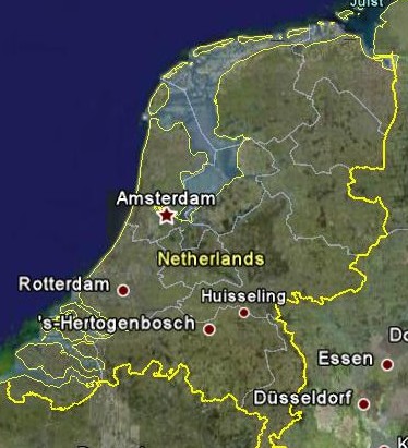 Kaart van Nederland
